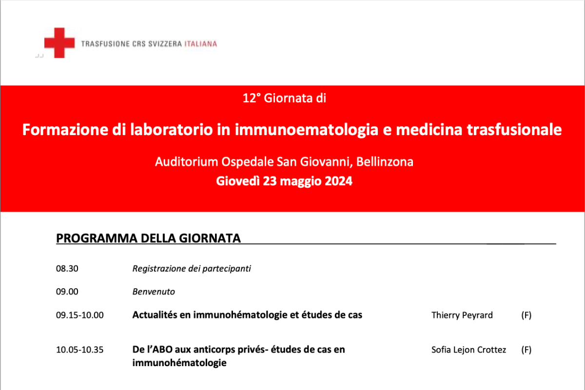 Scopri di più sull'articolo Formazione di laboratorio in immunoematologia e medicina trasfusionale